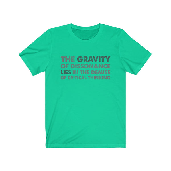 The Gravity . Gray Scale I . Unisex Cotton Tee