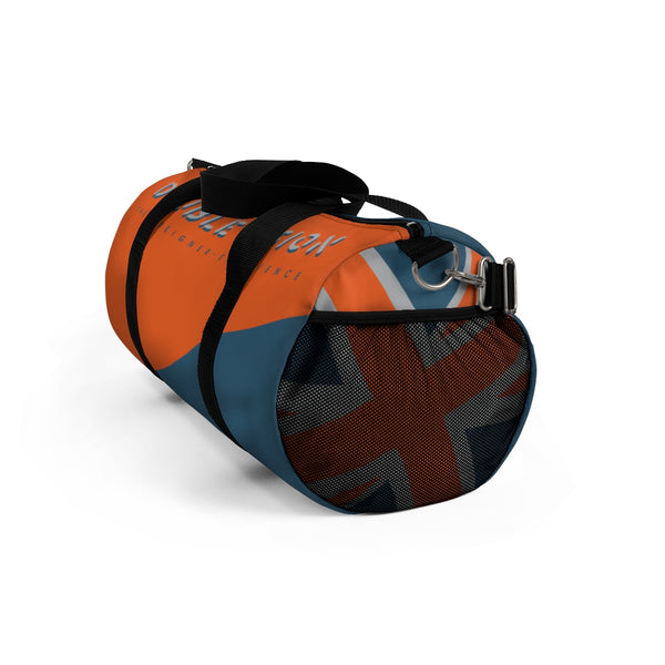Double Vision . Orange & Blue. Duffel Bag