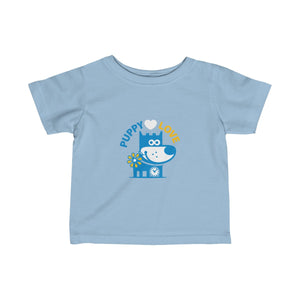Puppy Love I . Infant Fine Jersey Tee