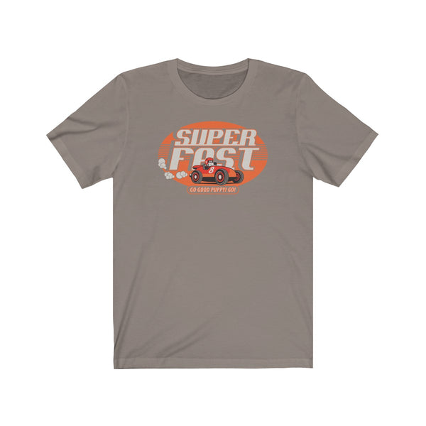 Super Fast . Orange Print . Unisex Cotton Tee