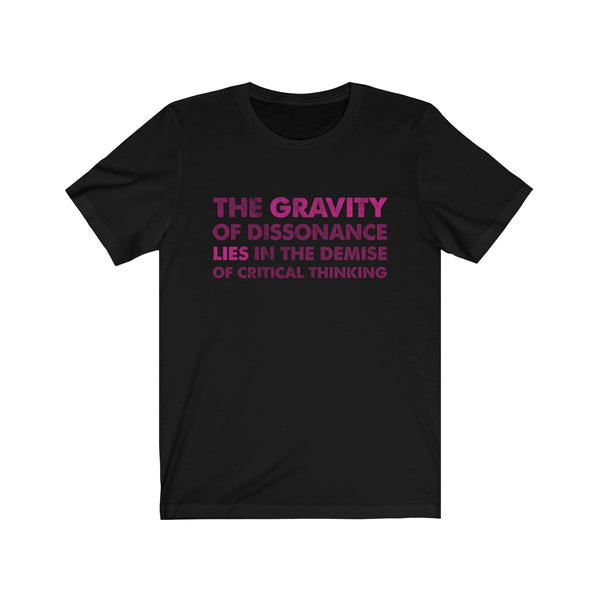 The Gravity . Maroon-Magenta . Unisex Cotton Tee