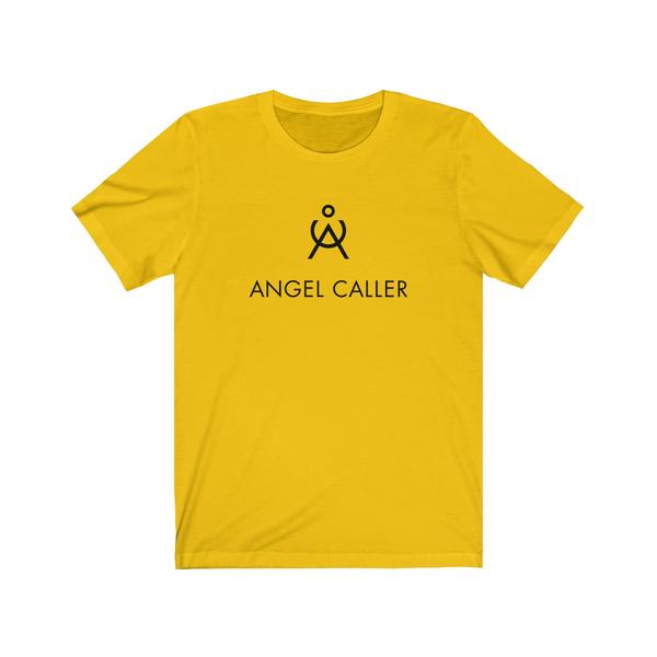 Angel Unisex Cotton Tee Black And Yellow