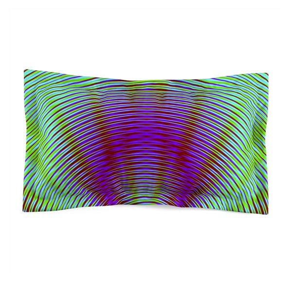 Vibrant Purple Geometric Super Soft Pillow Sham 