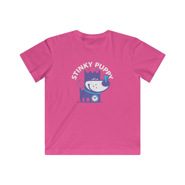 Stinky Puppy II . Kids Fine Jersey Tee