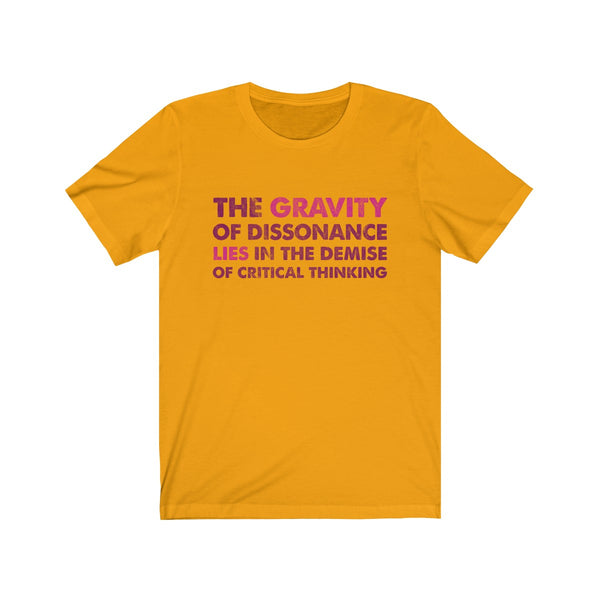 The Gravity . Maroon-Magenta . Unisex Cotton Tee