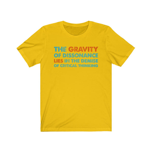 The Gravity . Mint-Orange . Unisex Cotton Tee