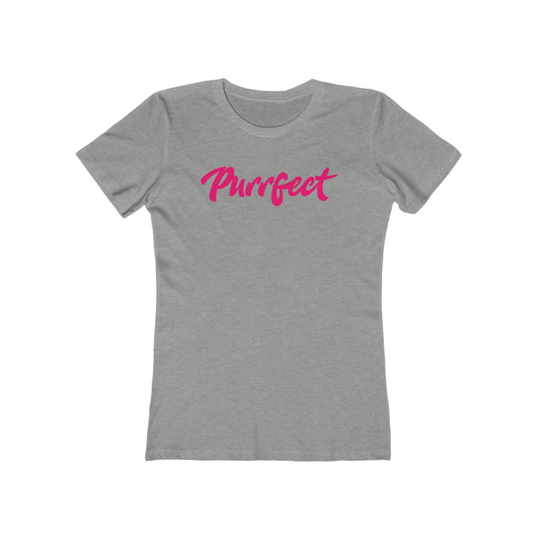 Purrfect . Pink . Women's The Boyfriend Tee
