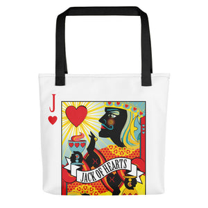 Jack Of Hearts . Weather-Resistant Tote Bag
