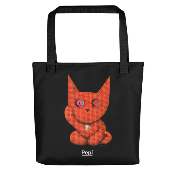Lucky Mars . Weather-Resistant Tote Bag . Black