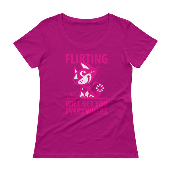 Flirting . Magenta Print . Women's T-Shirt