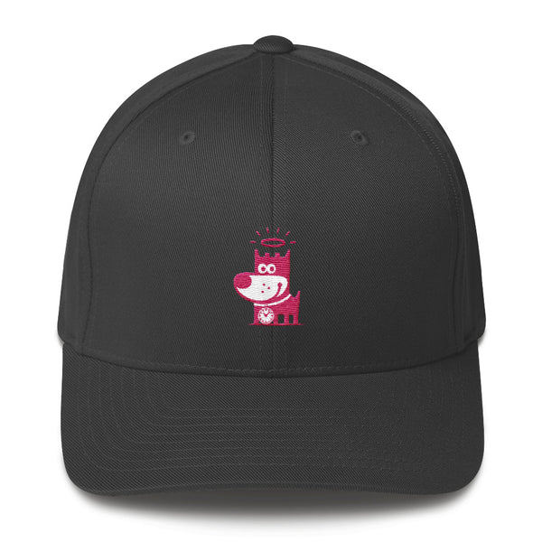 Good Puppy Logo Pink . Structured Baseball Cap
