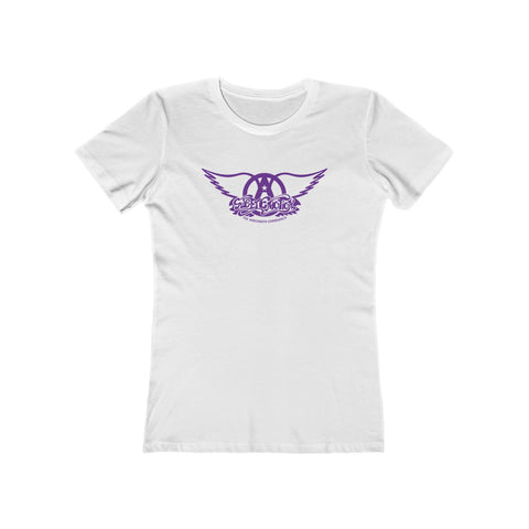 Sweet Emotion . Purple Logo . Women's The Boyfriend Tee