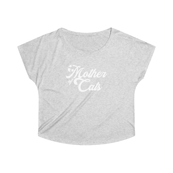Mother Of Cats . White . Women's Dolman