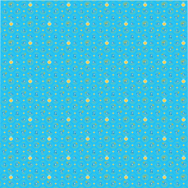 Betty Bad Kitty Pattern Blue Children's Duvet Cover 