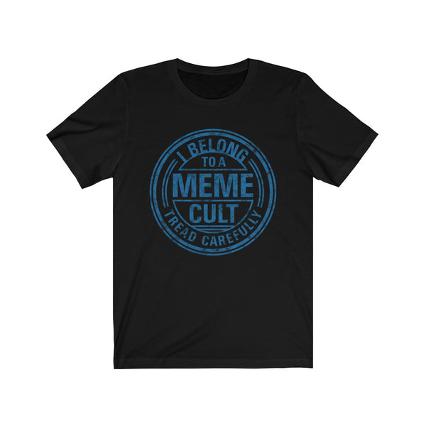 Meme Cult . Blue Print . Unisex Cotton Tee