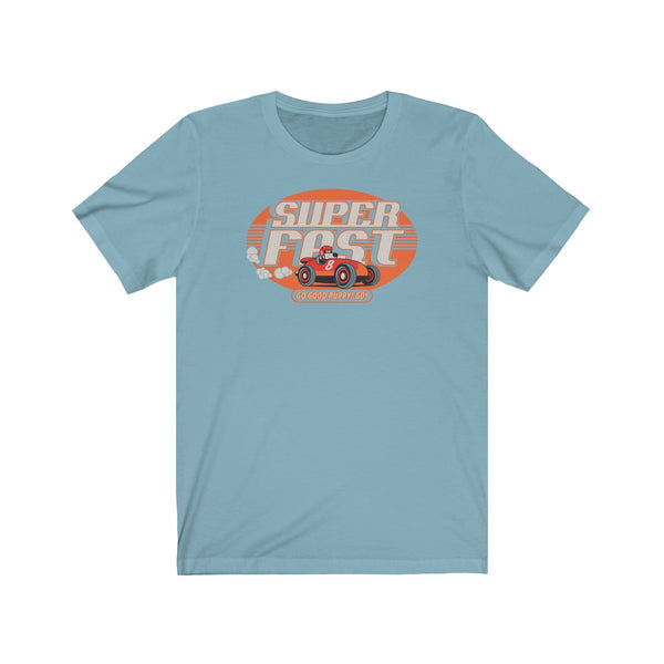 Super Fast . Orange Print . Unisex Cotton Tee