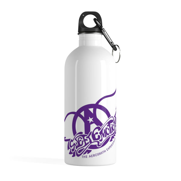 Sweet Emotion . Purple Logo . Stainless Steel Water Bottle