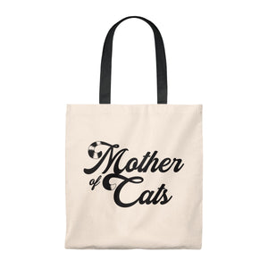 Mother Of Cats . Black . Tote Bag