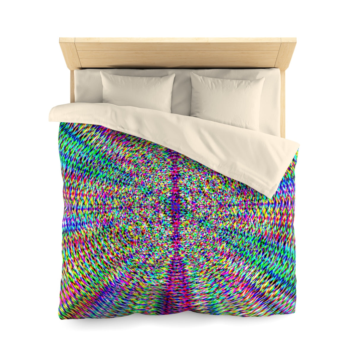Seed Of Life . Duvet Cover . Queen
