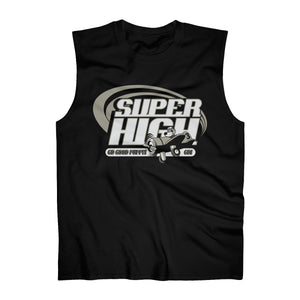 Super High . Gray Print . Men's Ultra Cotton Sleeveless Tank