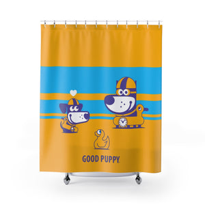 Bath Puppy II . Shower Curtain