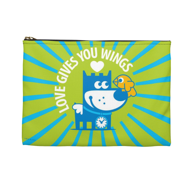 Love Gives You Wings . Accessory Pouch