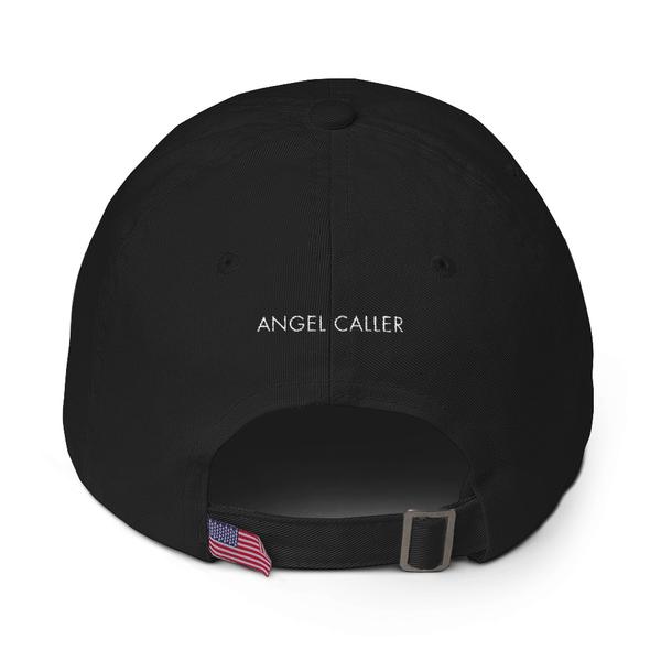 Angel Caller Black Unstructured Baseball Cap