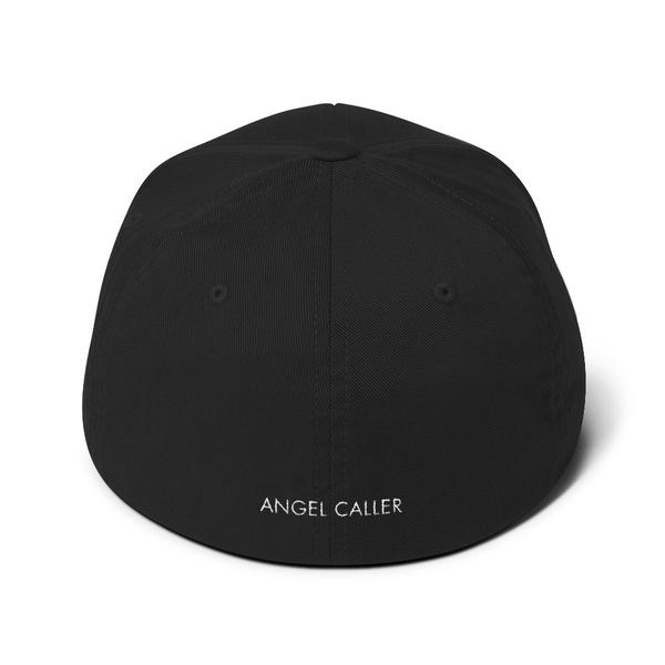 Angel Caller Structured Baseball Cap Black