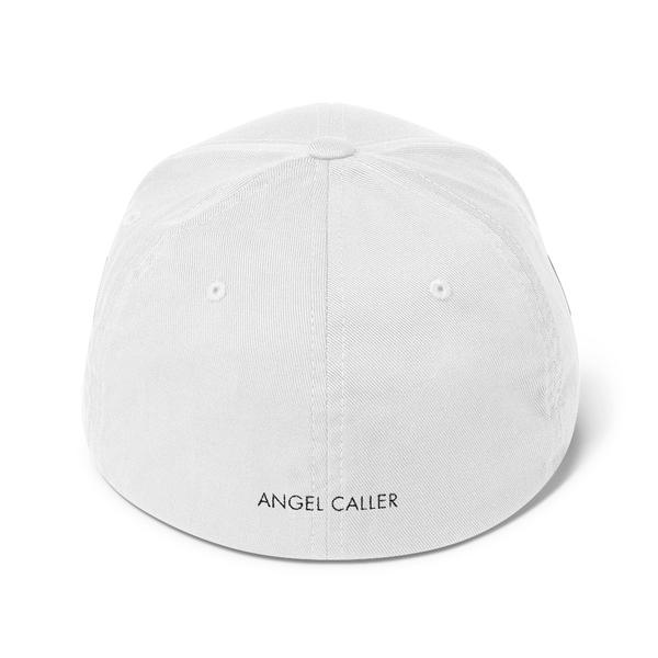 Angel Caller White Structured Baseball Cap