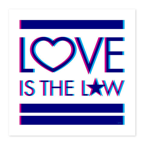 Love Is The Law . Wood Print