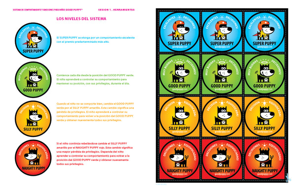 TERAPIA Kit De Herramientas . Sesiones 1-10 . Spanish . Printable PDF . Now Only Available at goodpuppygo.com