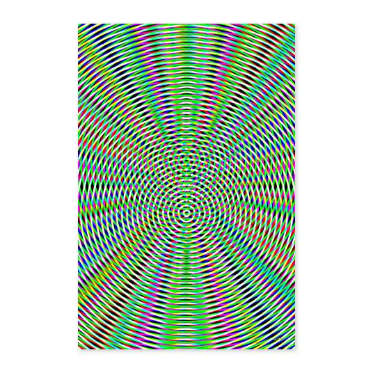 Modern Geometric Green Fine Art Print