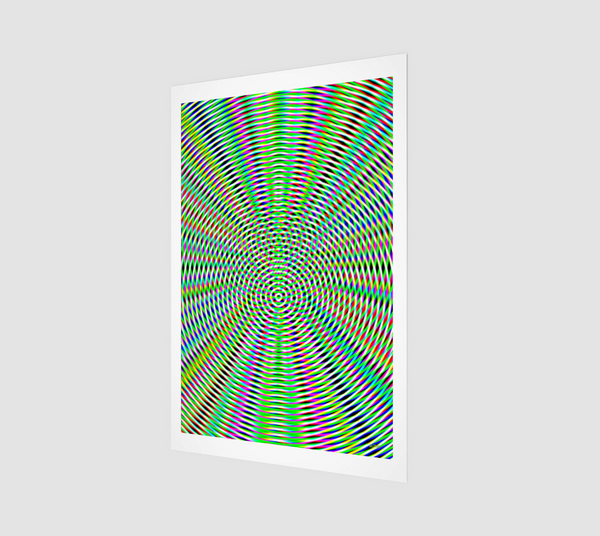 Modern Geometric Green Fine Art Print