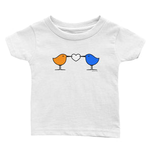 Love Birds . Sanderling Shorebirds . Graphic Tee . Infant's Jersey T-Shirt . PIPPETE . Love Birds