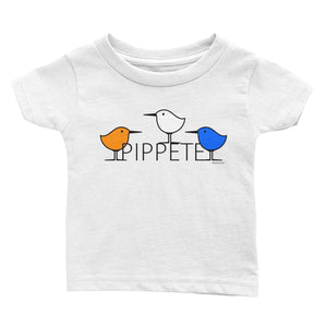 Free Birds . Sanderling Shorebirds . Graphic Tee For Infants and Toddlers . Infant's Jersey T-Shirt . PIPPETE . Free Birds