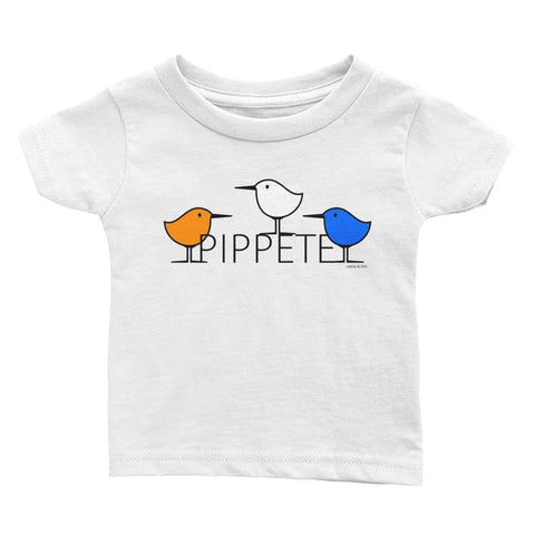 Free Birds . Sanderling Shorebirds . Graphic Tee For Infants and Toddlers . Infant's Jersey T-Shirt . PIPPETE . Free Birds
