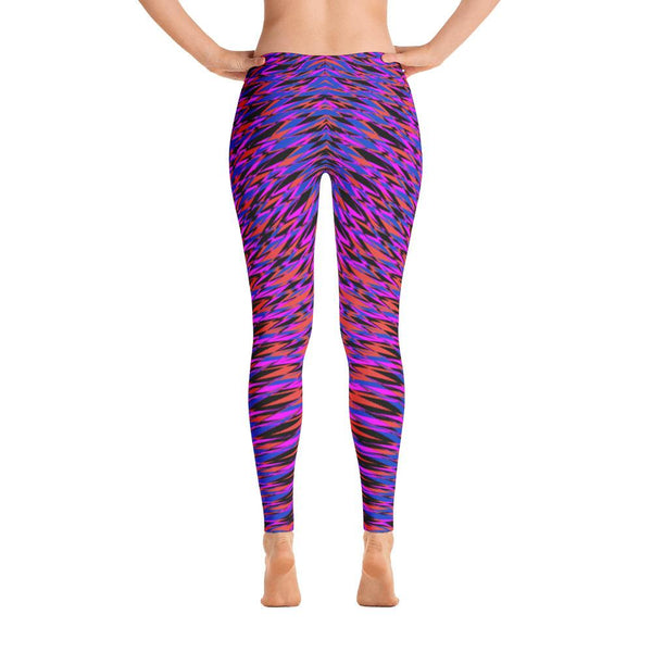 Purple Modern Geometric Women’s Soft Legging Pants