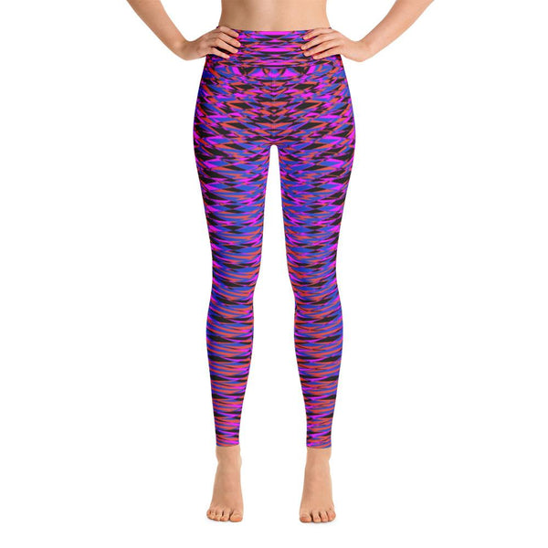 VIbrant Purple Sacred Geometry Super Soft Women’s Yoga Leggings Pants
