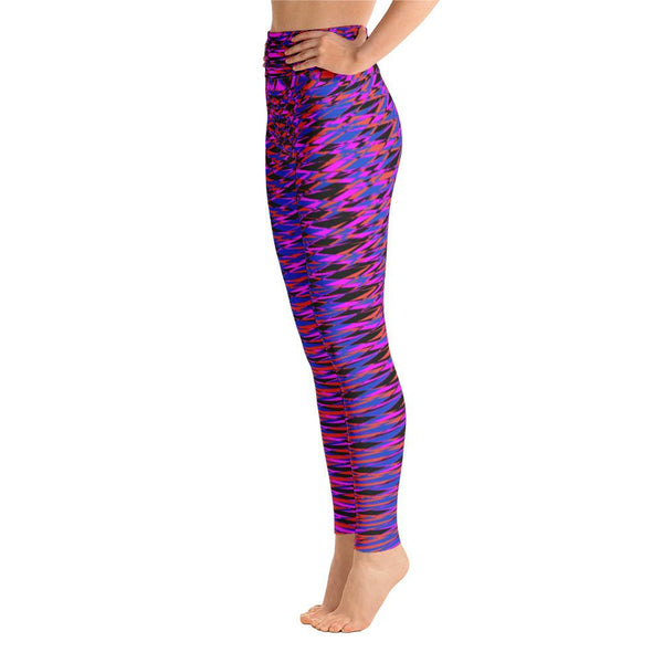 Unique Purple Geometric Super Soft Women’s Yoga Leggings Pants