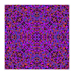 Vibrant Purple Geometry Fine Art Wood Print 