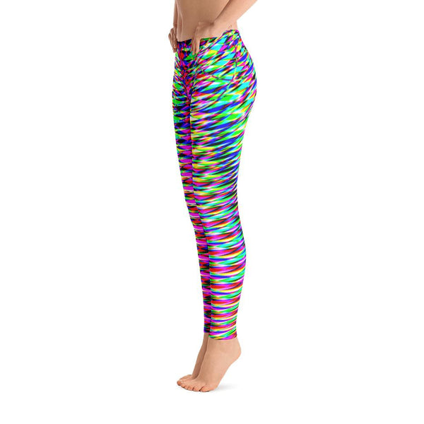 Colorful Rainbow Geometric Women's Leggings 