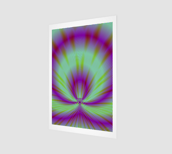 Vibrant Purple Geometric Fine Art Print 