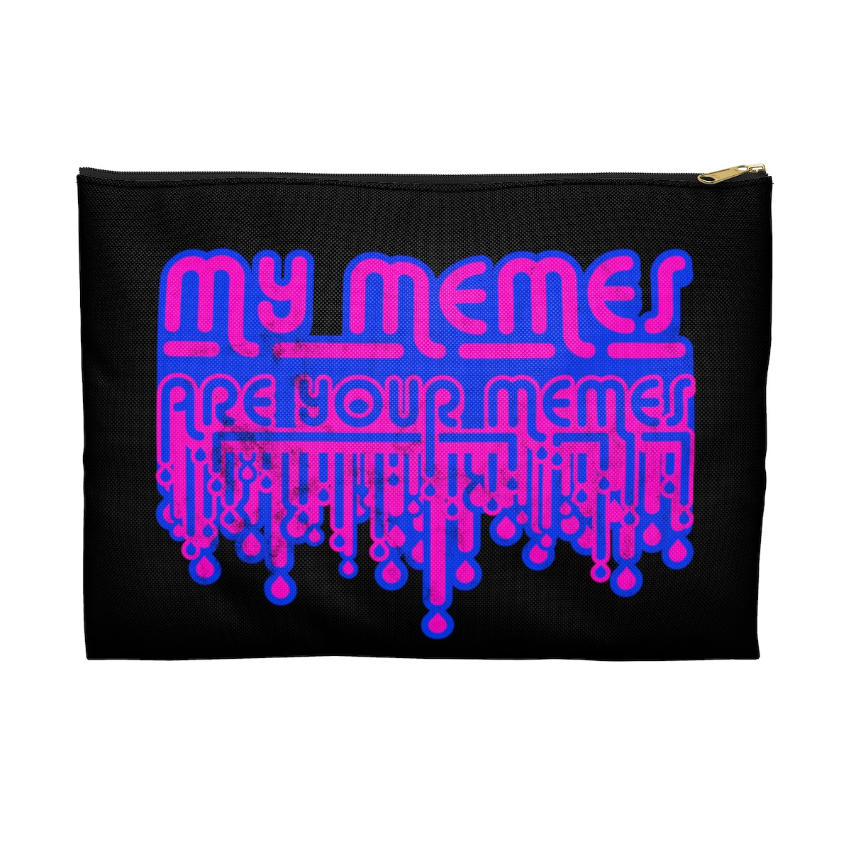 My Memes . Pink Print . Accessory Pouch