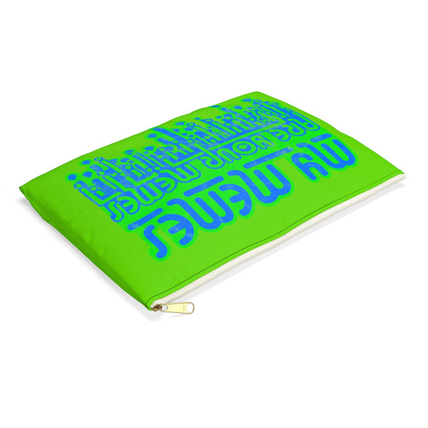 My Memes . Green Print . Accessory Pouch