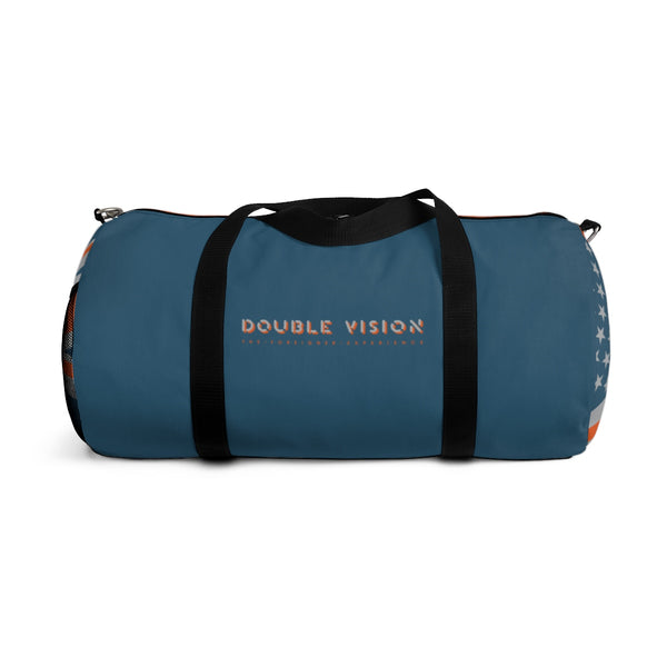 Double Vision . Orange & Blue. Duffel Bag
