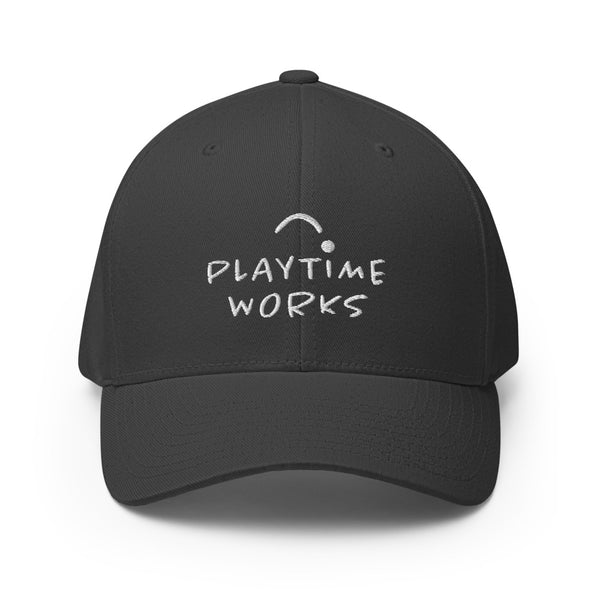 PlayTime Works . Black Logo . Structured Twill Cap