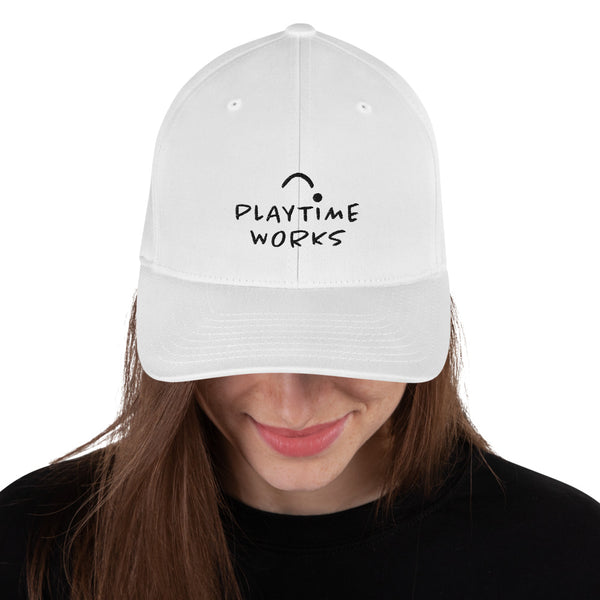 PlayTime Works . Logo Black . Structured Twill Cap