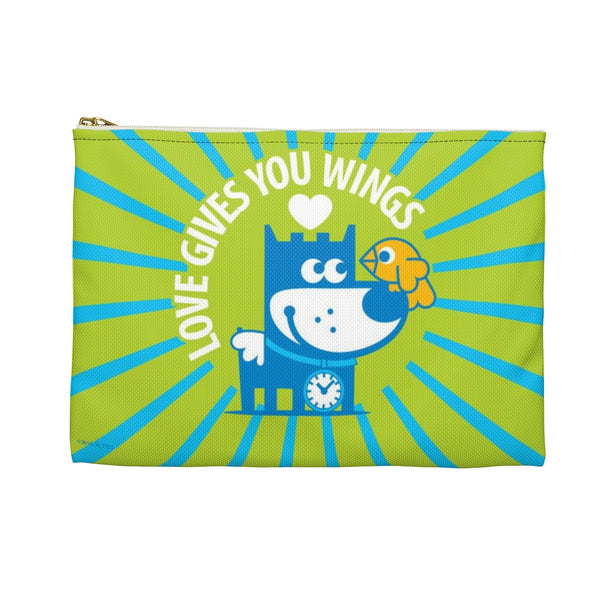 Love Gives You Wings . Accessory Pouch