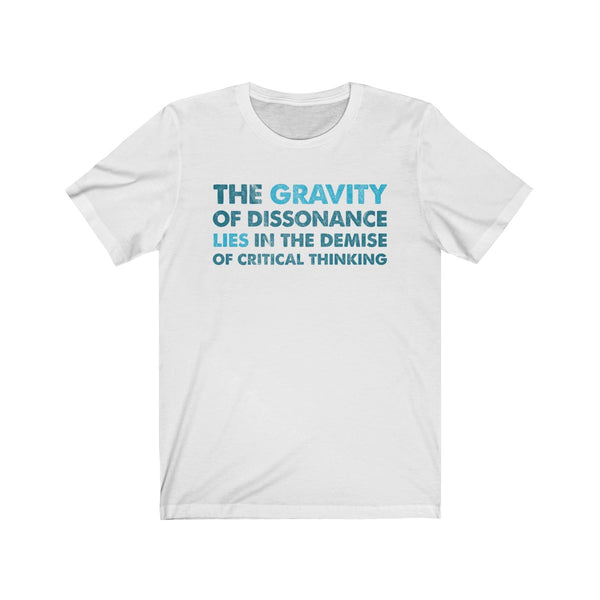 The Gravity . Blue-Turquoise . Unisex Cotton Tee