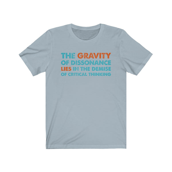 The Gravity . Mint-Orange . Unisex Cotton Tee